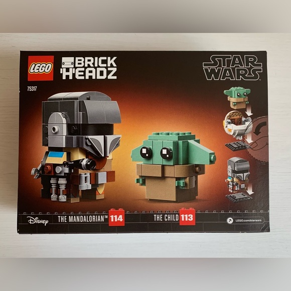 LEGO Brickheadz Star Wars The Mandalorian & The Child Grogu Set 75317 - Picture 2 of 7
